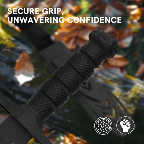 Image of Dispatch Fixed Blade Hunting Knife with Sheath, 12-inch Survival Knives for Men Tactical Bowie Knife with Non-Slip Handle for Bushcraft, Outdoor Camping