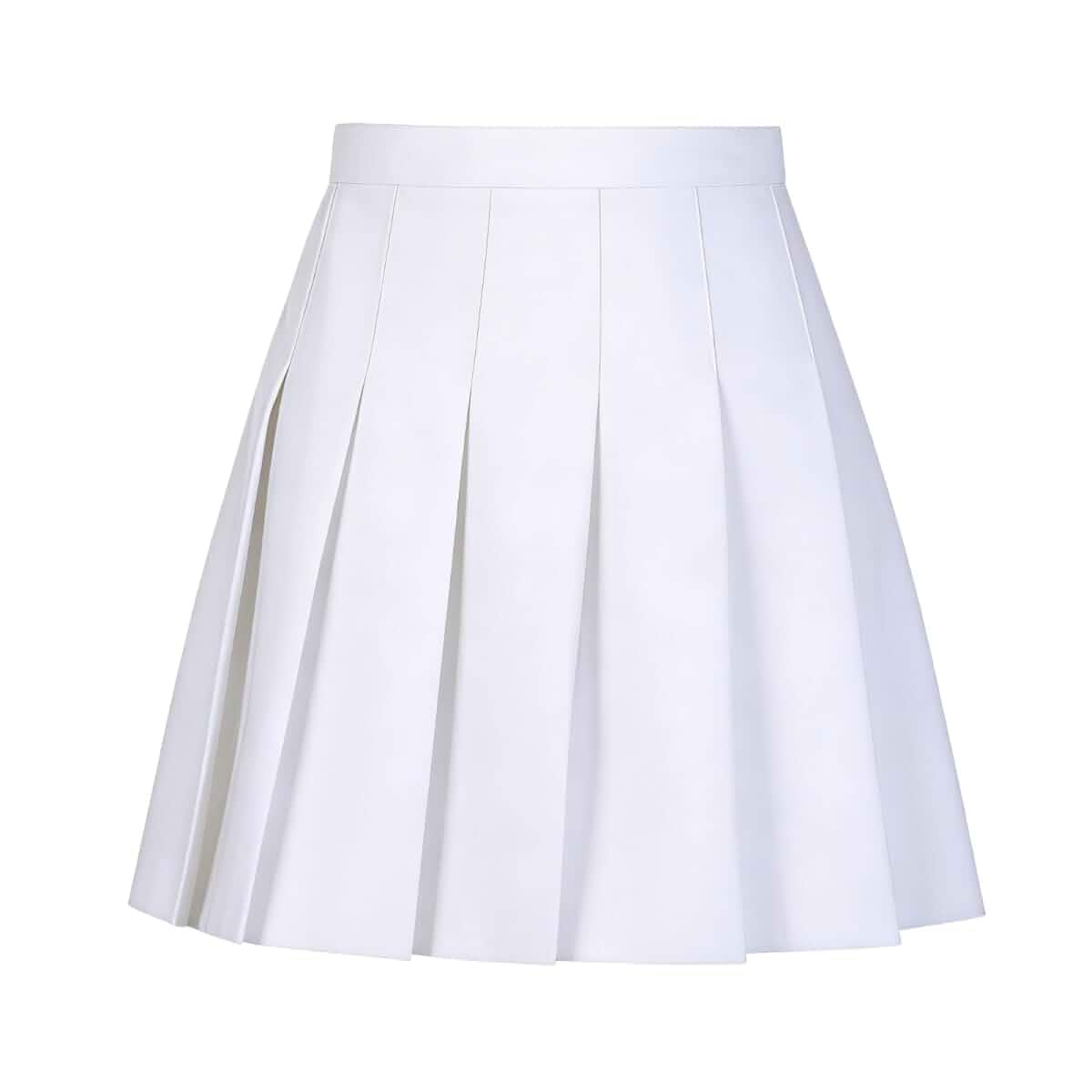 Womens Pleated Skirt with Built-in Shorts High Waisted A-Line Skirts S-4XL High waist pleated skirt for women, A-line mini skirt, ideal for preppy daily, school dating & casual streetwear for women