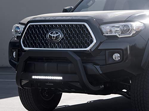 Image of Armordillo 7178489 AR Series Bull Bar Bumper Guard with LED Light Bar - Matte Black Fits 2003-2009 Lexus GX470
