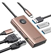 Lostrain Hub USB C, répartiteur USB 7 en 1, adaptateur multiport de type C avec (1 USB 3.0, 4