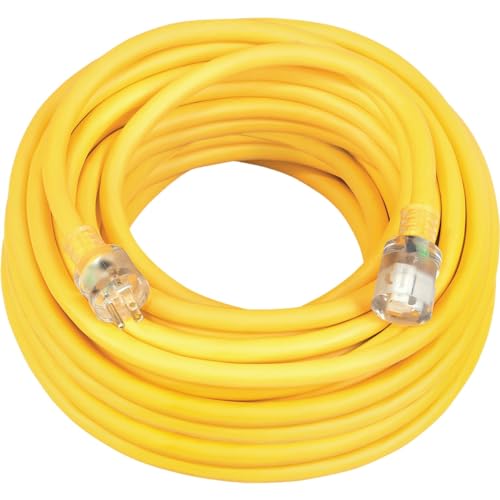 Southwire Polar/Solar Extra Heavy Duty Extension Cord, 25Ft, 10 Gauge, 3 Conductor, Lighted Ends...