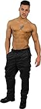einsatzhose feuerwehr Kordelzug an den Beinenden normani US Rangerhose Freizeithose Rangerhose BDU Style Farbe Schwarz Größe M