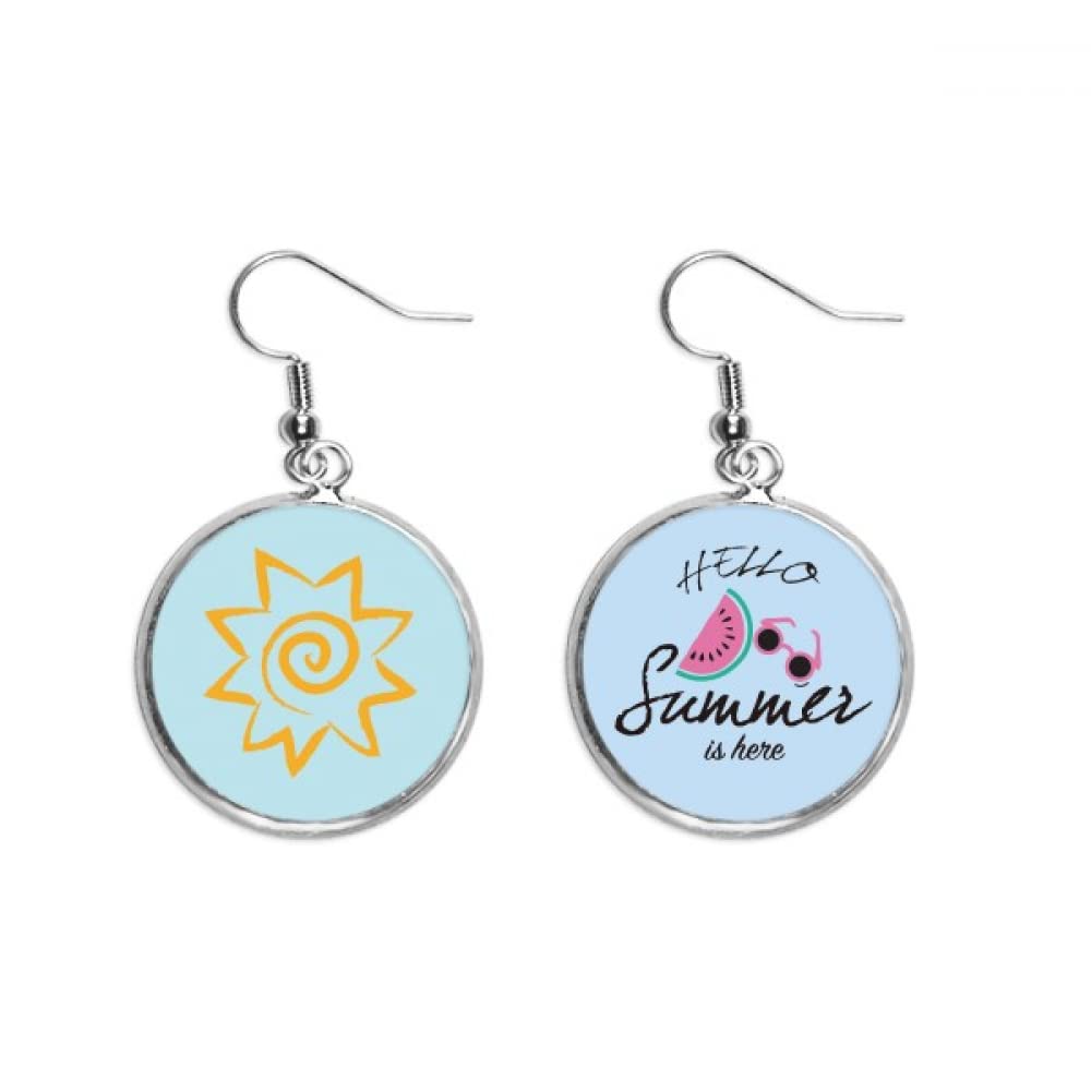 Pendientes de sandía sol amarillo para looks de playa y terrazas 5