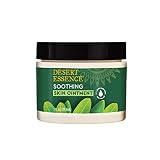Desert Essence TEA TREE OIL SKIN OINTMENT – Itch Relief, Rash Cream for Razor Burn - Soothing Balm with Lavender & Jojoba - Gluten & Cruelty-Free - 1 oz