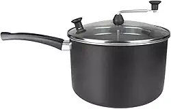 Panelas Pipoqueira Top Faz Pipoca Doce e Sal Oferta (Preto Craqueado)