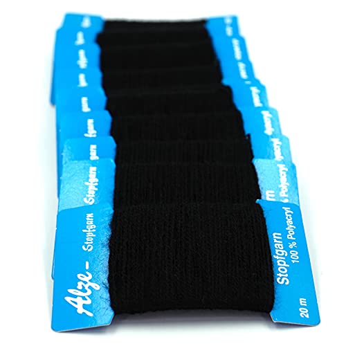 Trimz Darning Wool, Black, 20m, 10x20m - Image 2