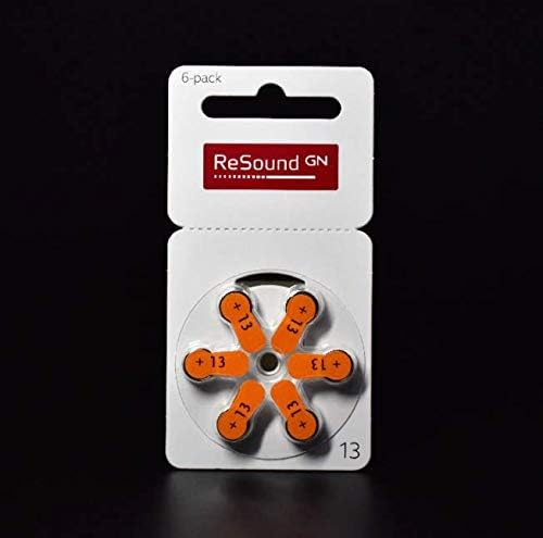 Resound GN hearing aid battery Size 13 (PR48) (1 Packet = 6 batteries)