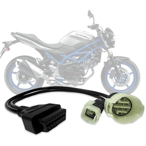 VZG OBD2 Adapter for Honda 4pin+Suzuki 8pin 2 in 1 Motorcycle Scanner Cable,OBD Diagnostic Connector Work with Honda and Suzuki Motorbike/Boats for Carrying Out Vehicle Diagnostics Scan Tool Cover