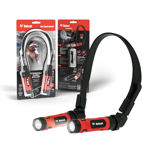Image of CJ TECH Bobcat Rechargeable Neck Light for Reading, Crafts, and Work - Flexible LED Reading Light Around Neck with 3 Modes, Magnetic Base, Type-C Charging - LED Hand Free Work Light