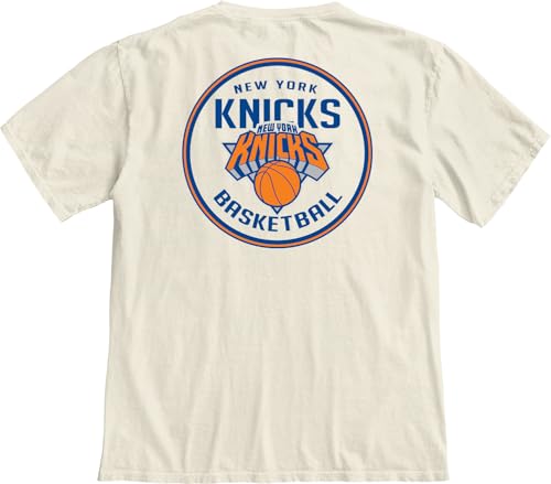Image of Blue 84 NBA Unisex-Adult NBA Officially Licensed T-Shirt Ringspun Front /Back Ivory