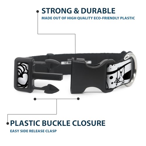 Collar plástico Negro/Blanco para paseos cómodos de perros pequeños 5