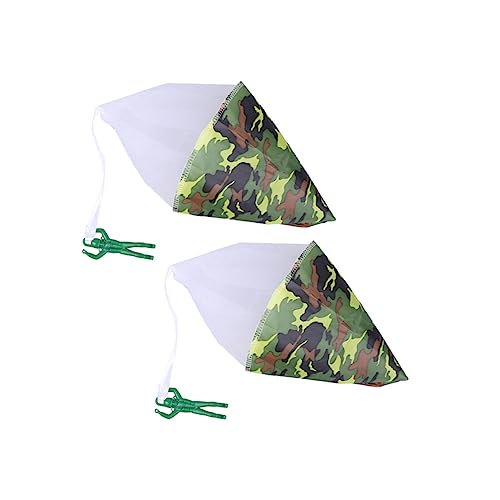 KOMBIUDA 2pcs Mini Soldier Parachute Toys Kids Equipment Material Fly Toys for Boys Girls