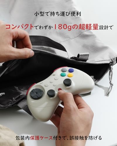 undefined GuliKit Elves 2 Pro コントローラー PC/Switch/スマホ対応 ホールセンサースティック ドリフト防止 HD振動/超触覚振動/ロータリー振動モードで9種類振動提供 ゲームパッド 半自動/全自動連射機能 6軸ジャイロセンサー 有線/無線接続 PCカスタマイズ対応 超軽量&コンパクト (SS Retro) の商品画像 8