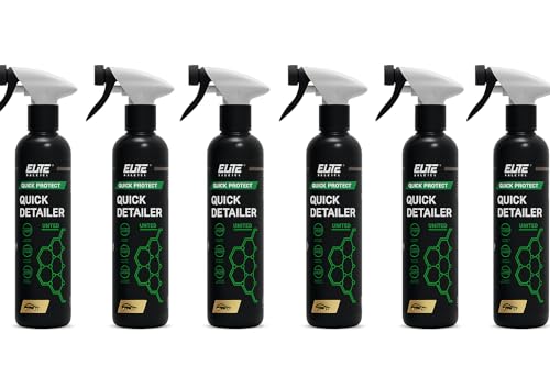 Quick Detailer – Profi-Lackpflege 6 x500 ml mit Abperl-Effekt & Hochglanz – Schnellpflege für Lack, Folie, Keramik, Kunststoff – ohne Wasser – ideal für Showroom & Aufbereitung