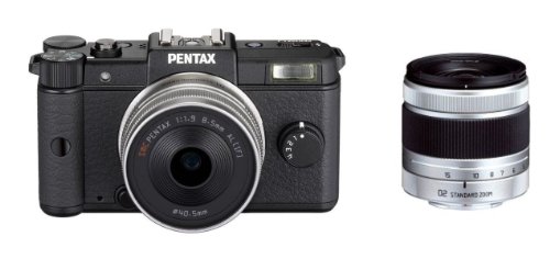 Pentax Q Kit compact hybride 12 Mpix Noir + Objectif 8,5 mm f/1,9 + 5-15 mm f/2,8-4,5 (Import Royaume Uni)