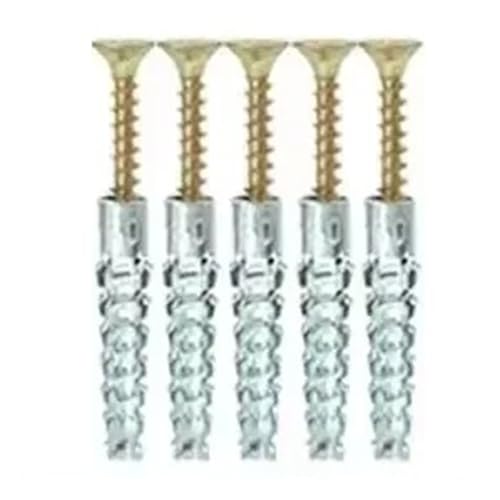 Saharuse Tornillos autorroscantes de expansión de Metal dentado con Punta Espinosa for Anclajes de Pared de hormigón, Kits de Pernos de perforación, 10, 20 o 30 Unidades(Style D,10PCS)