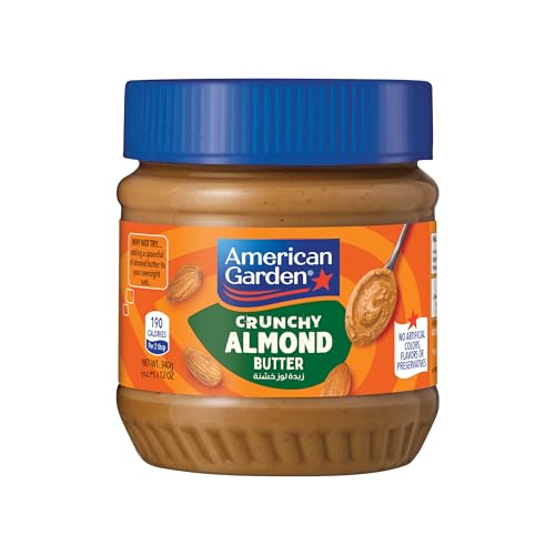 American Garden Almond Butter Crunchy 340g