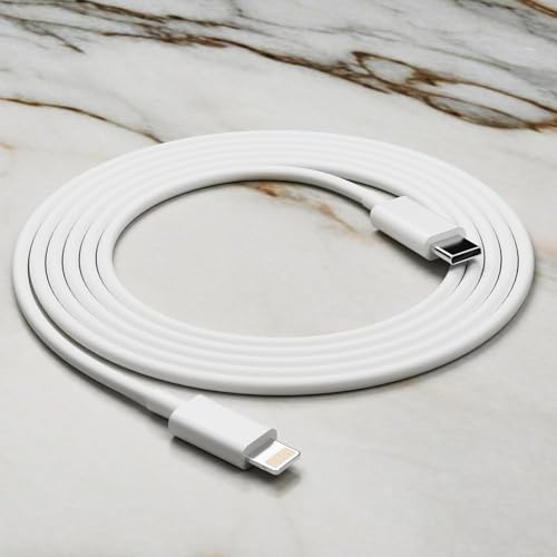 Image of Apple Usb Type C To Lightning Cable 27W [Mfi Certified + 1 Years Warranty] Fast Charger Cable For iPhone 14 /13 /12 /11 /X /XS /XR /8 /Plus, iPad Mini /Pro /Max, USB Type-C Power Delivery Cord, 1M, White