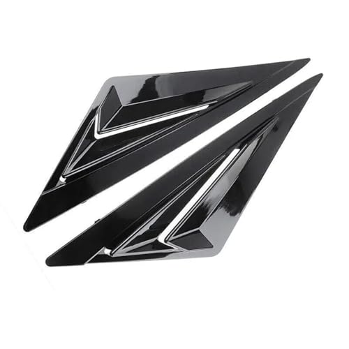 Persiennes de vitre latérale arrière en finition Gloss Black premium pour Elantra