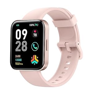 Smart Watch for Women(Answer/Make Call),14-Day Battery Life,1.83″Fitness Watch with [24H Blood Oxygen Heart Rate Sleep Monitor],5ATM Watreproof,100+ Sports Modes,Smartwatch for Android&iOS Phones Pink