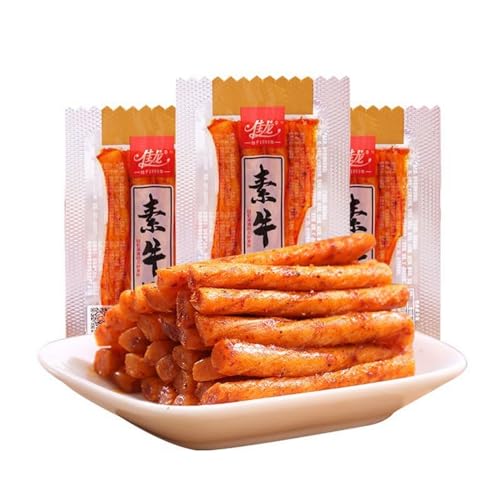 佳?素牛筋辣条 麻辣休?食品小吃 辣条 辣條 香辣薯条 唐辛子 お菓子 中華食材 素食手撕面筋 ?旧零食 麻辣小零食 ベースフード ご飯のお供 辛口 おつまみ おやつ 辣条 爆辣片 辣味零食 ラーティアオ おいしい 中国お菓子 中国零食 間食 小袋 スナッ