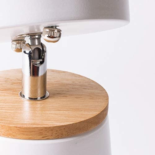 Aplique de pared negro de hierro nórdico y madera para iluminación interior 6