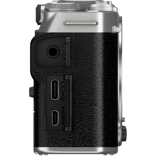 Image of FUJIFILM X-M5 Mirrorless Camera with XC 15-45mm f /3.5-5.6 Lens | Silver Bundle with 64GB Memory Card + Battery & Charger + Grip Tripod + Filter Set + Deluxe Starter Kit + Cleaning Cloth (8 Items)