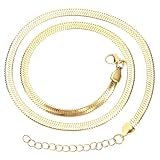 IMIKEYA Schlangenknochen Kette Damen Minimalistisches Schlankes Design für Frauen Schlüsselbein...