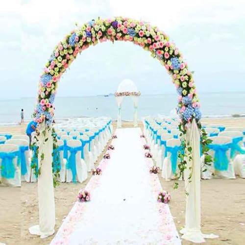 Arco grande de metal resistente con enrejado floral elegante 2