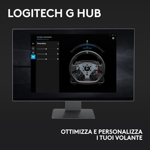 PRO Racing Wheel - Volante per PC, Xbox Series X|S, Xbox One, trasmissione diretta con forza di 11 Nm, feedback ultra-realistico, leve del cambio magnetiche, doppia frizione - Nero - Controller - Immagine 9