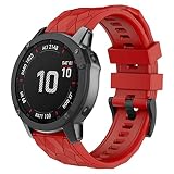 OVERSTEP per Garmin Fenix 7, cinturino in silicone morbido da 22MM per Garmin Fenix 7/Fenix 5/Fenix 5 Plus, Fenix 6, Fenix 6 Pro, Forerunner 935, Forerunner 945, Quatix 5