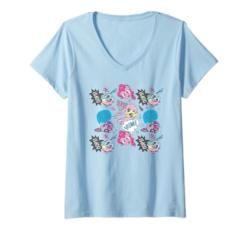 T-shirt col V My Little Pony Oops Yay Yum pour fan de pop culture