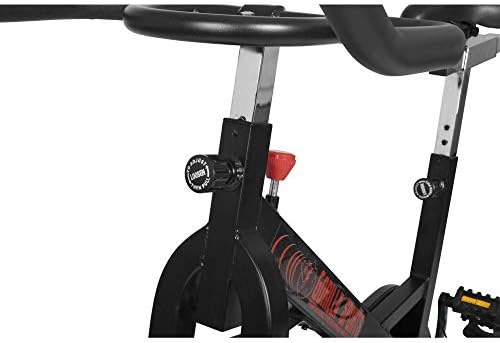 GORILLA SPORTS® Exercise Bike - Adjustable Resistance Levels, 13 kg Flywheel, Max. Load 110kg, 120 x 50 x 108 cm, Silent - Speed Bike, Fitness Bike Trainer, Stationary Bike, Indoor Cycling