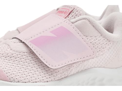 Image of New Balance Kid's Fresh Foam Arishi V4 Hook & Loop Running Shoe, Pink Salt /Double Bubble, 4 XW Infant