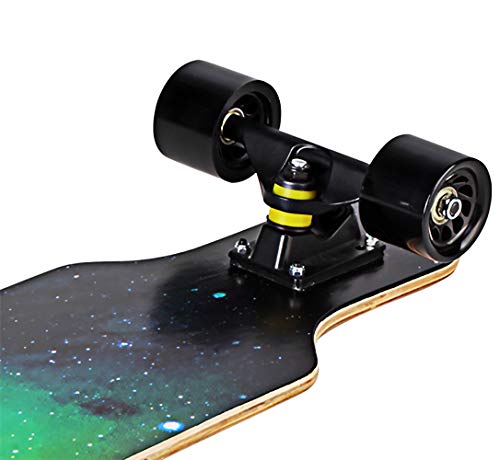 Asktom 31" Longboard 7 Layers 31"X8" Skateboard Pro Complete 7Ply Maple Complete Cruiser For Cruising, Carving, Free-Style And Downhill With T-Tool #TOP4