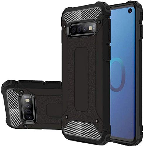 FitSmart Heavy Duty Shockproof Armor Rugged Back Case Cover for Samsung Galaxy S10 / SM-G973F/DS - Black (B085783ZXN) Amazon Price History, Amazon Price Tracker