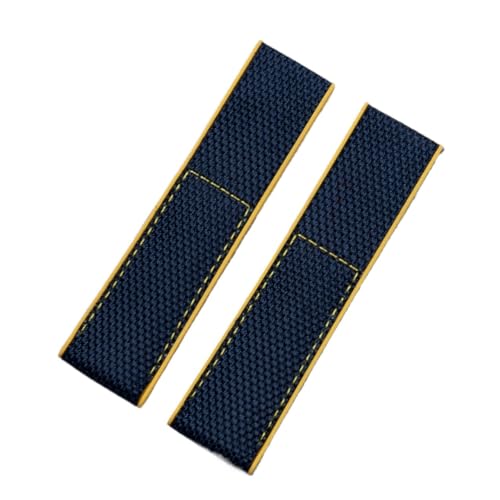 22mm 24mm Soft Nylon Rubber Wristband Watch Band Accessories Compatible With Strap