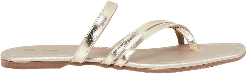MaxWomen's Sheen Slip-on Flat Sandals