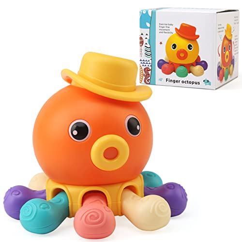 LEADSTAR Juguetes Bebes 6-12 Meses, Juguetes Montessori 1 Años, Pulpo Juguetes Sensoriales Juegos de Actividade Motricidad Fina Educativos Regalo para Cumpleaños Navidad para Niños Niñas