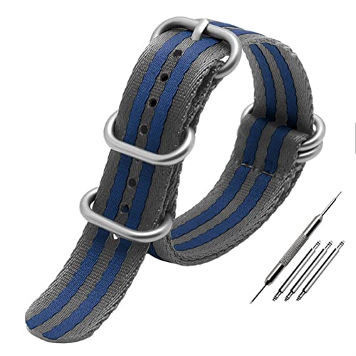 Bracelet en nylon de qualité supérieure style 007 doux et soyeux 22mm