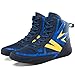 UKUBAG Men's Boxing Shoes Breathable Wrestling Boots Lightweight Bodybuilding Athletic Sneakers Fashion Comfy Boxers Shoes,Blue,6.5