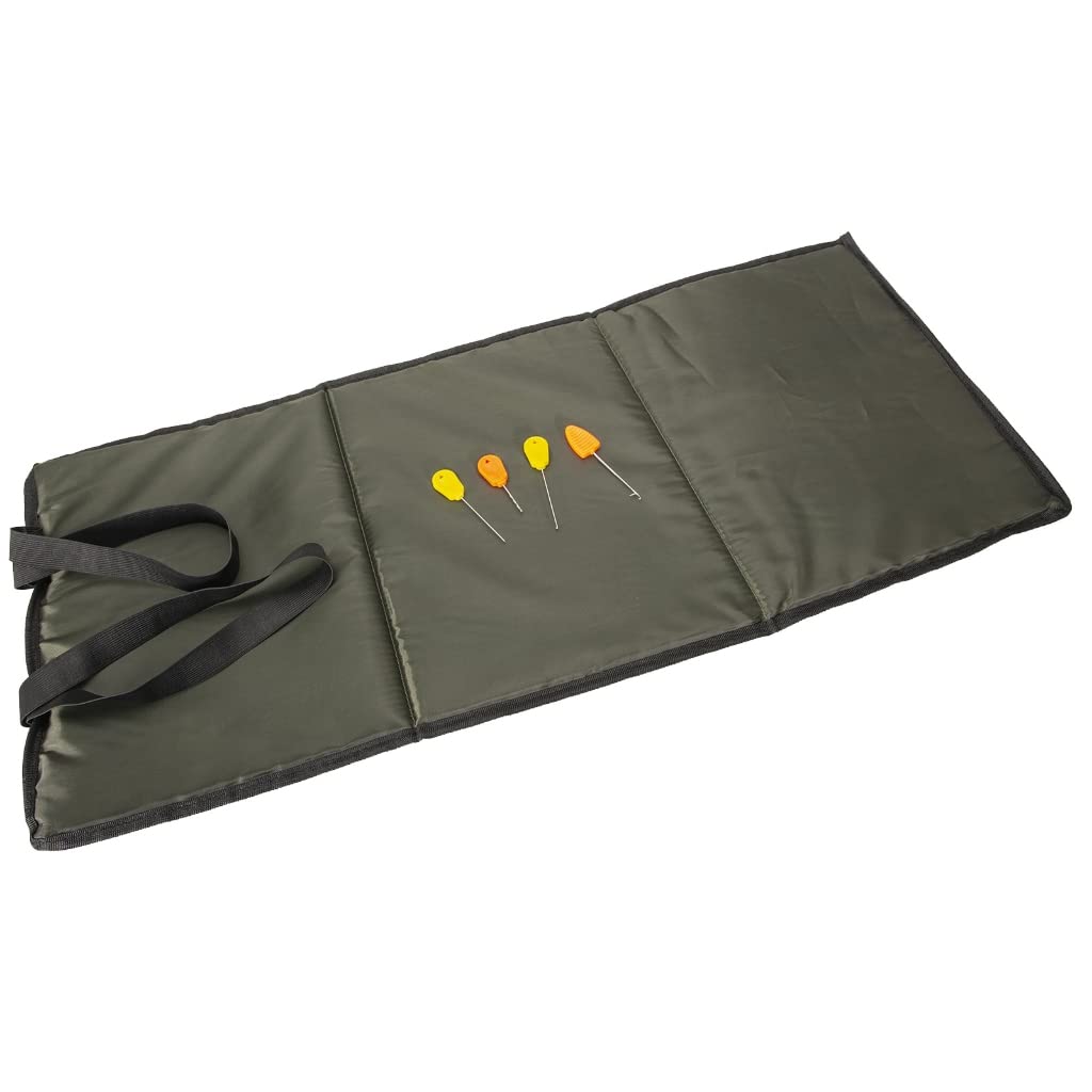 Stebcece Portable Carp Fishing Unhooking Mat Foldable Padded Landing Mat with Baiting Needle Fishing Tool for Fish Protections