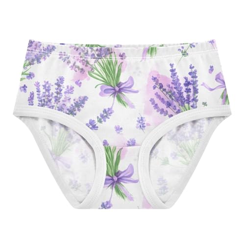 Lavender Bouquets Purple Floral Toddler Girls Underwear 2t Cotton Cute Panties Girl Fun Underpants Briefs