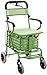 Einkaufswagen auf Rädern Old Man Trolley Klapprollstuhl Portable Storage Aid Travel Scooter mit einem Lebensmitteleinkaufswagen kann 100 kg tragen