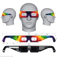 Absolute Eclipse Sonnenfinsternis Brille 2026 zum Sehen der Sonnenfinsternis - ISO 12312-2 CE Zertifiziert - 10er Pack - Design Colorsplash - Erwachsene Kinder - EU Hersteller Anerkannt AAS – Ansicht 5