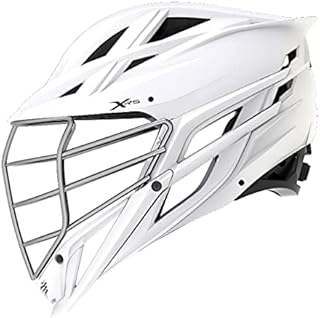 Cascade XRS (White Shell/Silver Mask) Lacrosse Helmet