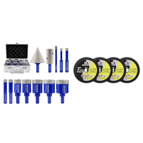 Brocas para Taladro Set 12 Pzas Diamante 6-45 mm miniatura 1