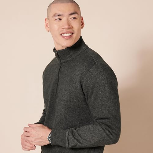 Image of Amazon Essentials Men's Quarter-Zip Fleece Pullover Jacket, Insulated for Cold Weather