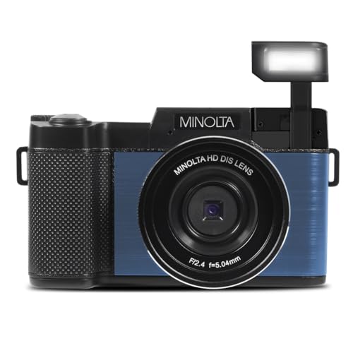 Image of Minolta Mnd30 30 Mp / 2.7K Ultra Hd Digital Camera (Blue) - 32 Gb G
