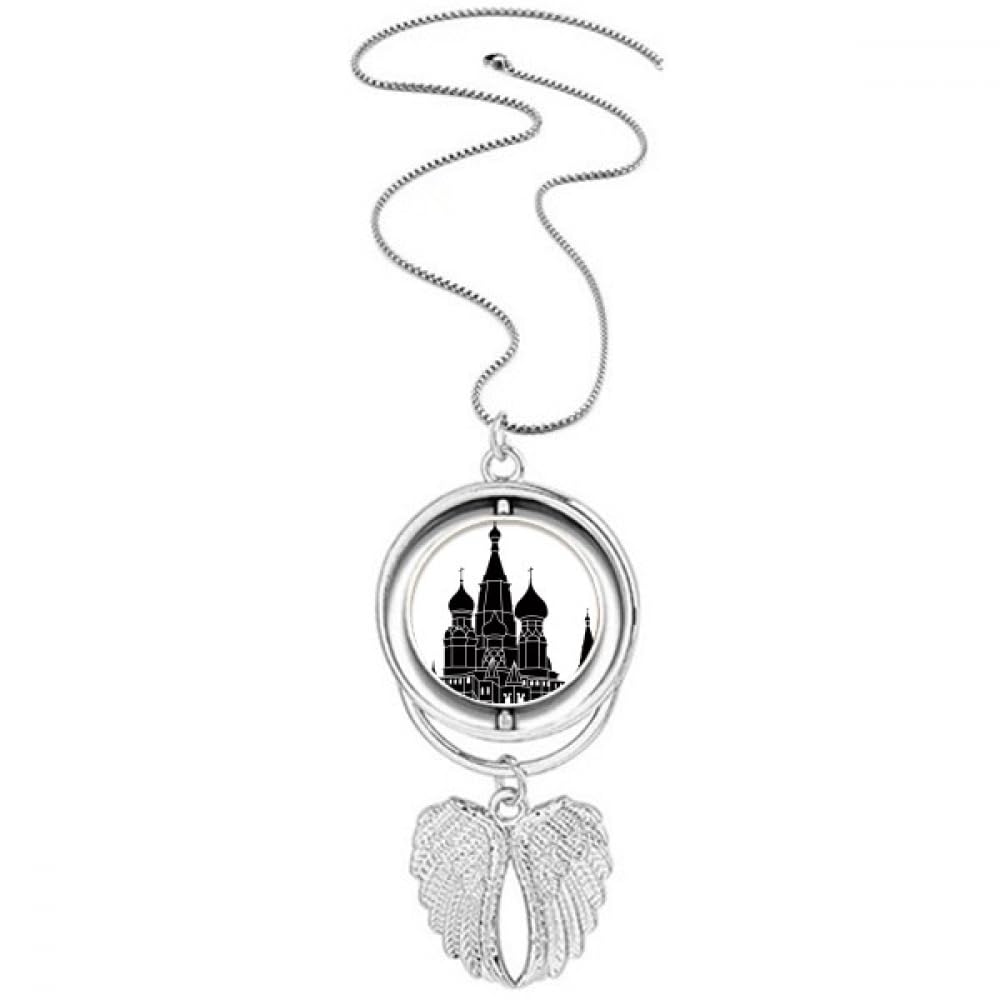 Collier pendentif ailes d'ange Russie Petersbourg, bijou d'exception ciselé - 4